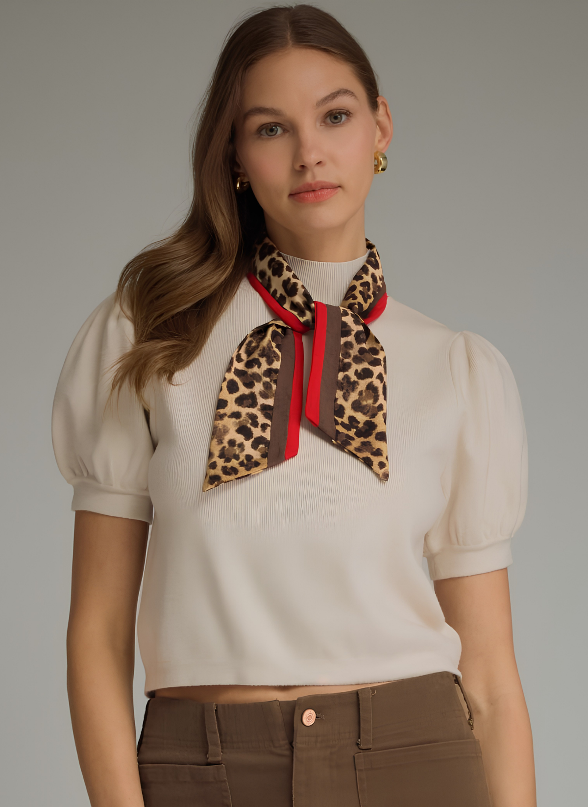 Knit Top w/ Scarf
