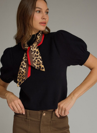 Knit Top w/ Scarf