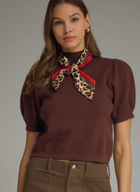 Knit Top w/ Scarf