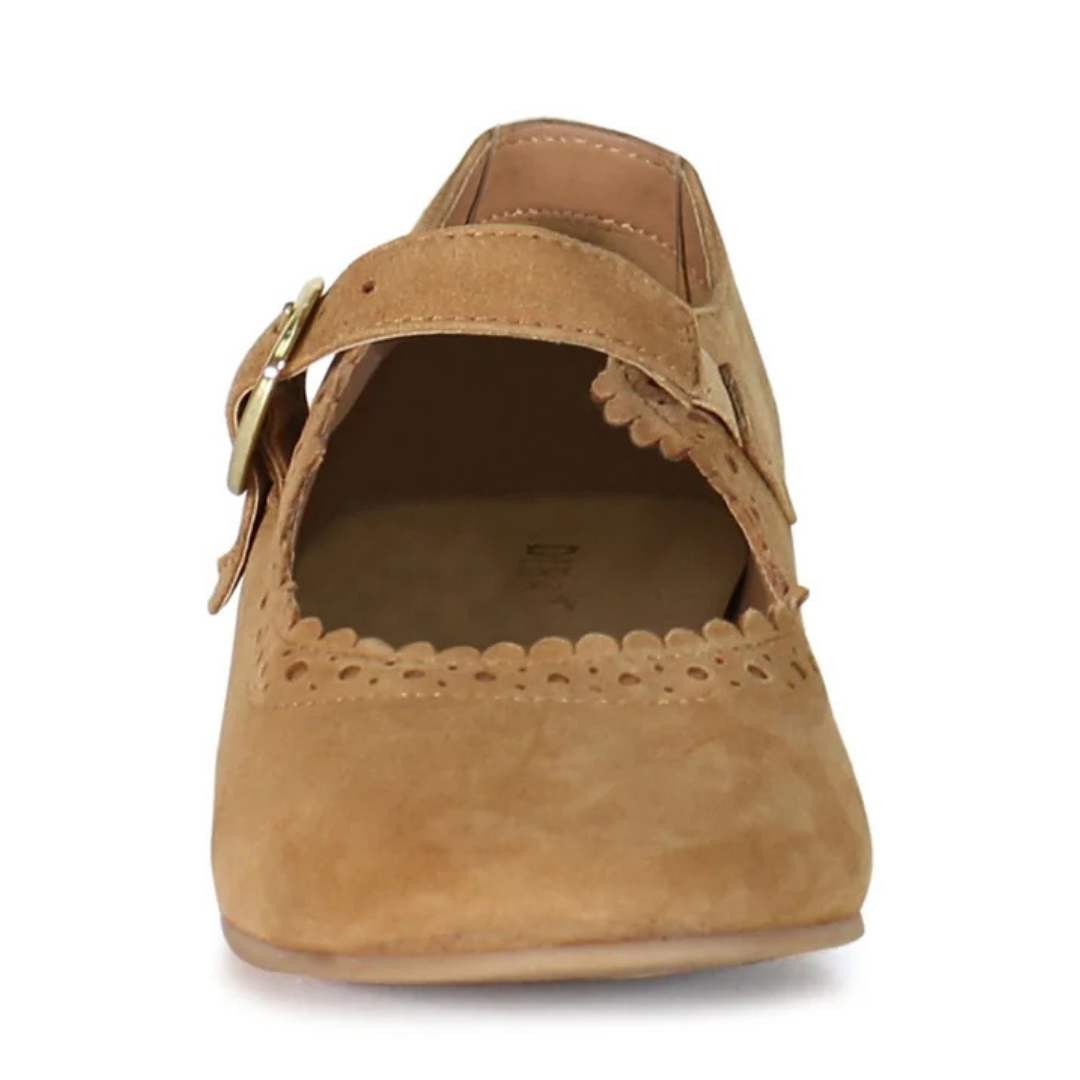 Silver Coat Flat - Curry