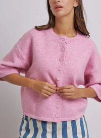 Soft Knit Elbow Sleeve Cardigan