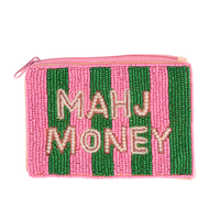 Beaded Mahjong Coin Purse
