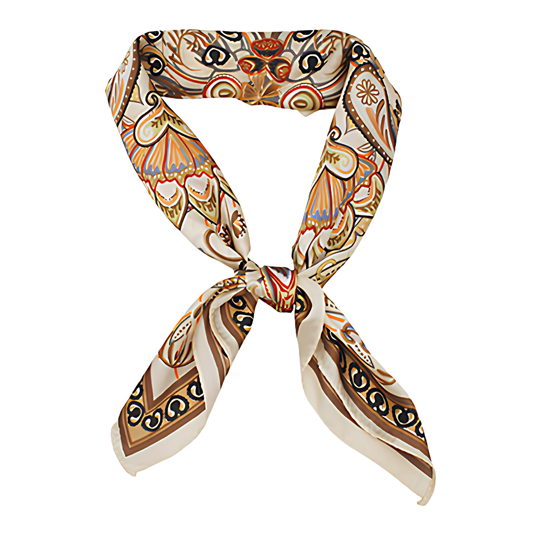 Bohemian Paisley Border Scarf