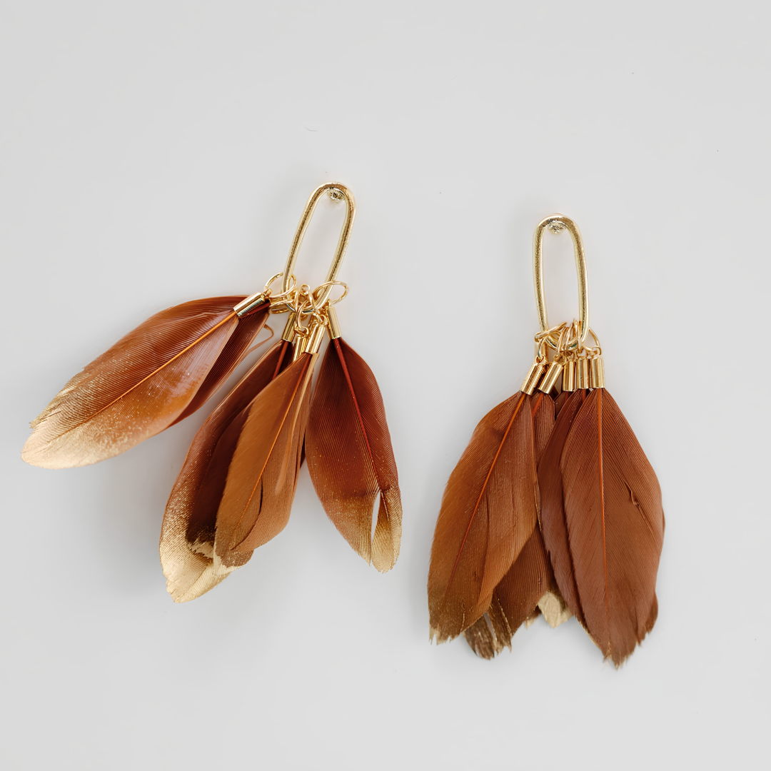 Feather Tassel Earrings