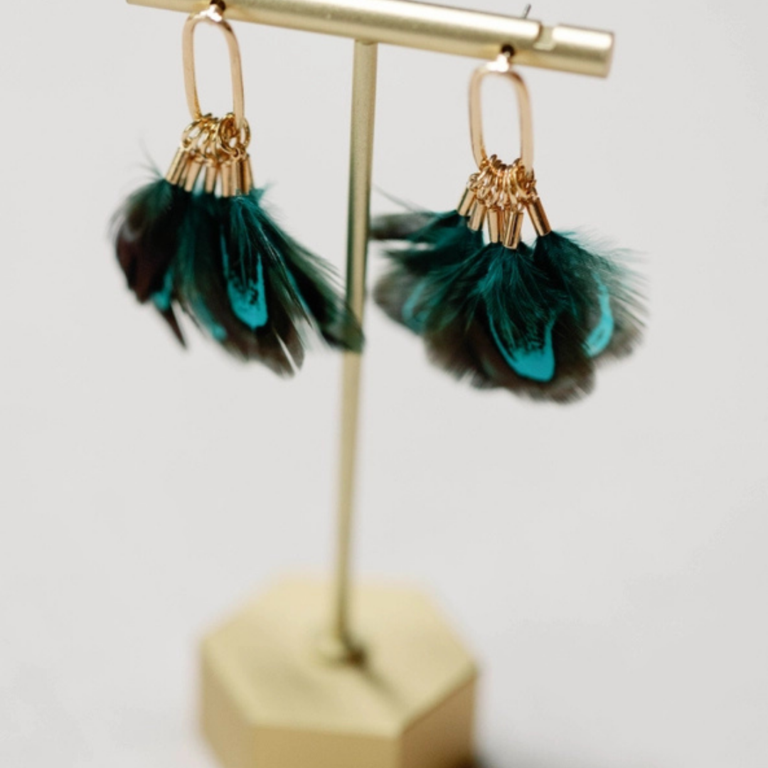 Feather Tassel Earrings