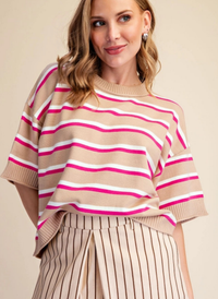 Allie Stripe Sweater Top