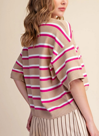 Allie Stripe Sweater Top