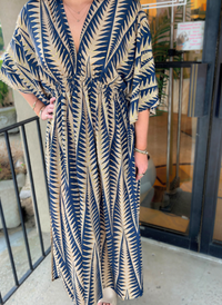 Gilded Aztec Maxi Dress