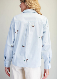 Embroidered Duck Top