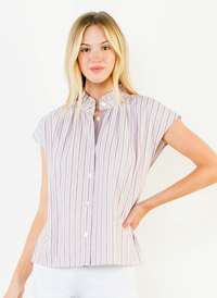 Sleeveless Stripe Top