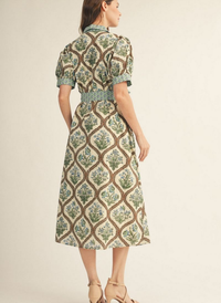 Sage Vine Midi Dress