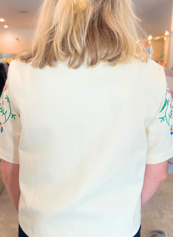 Arizona Embroidery Denim Top