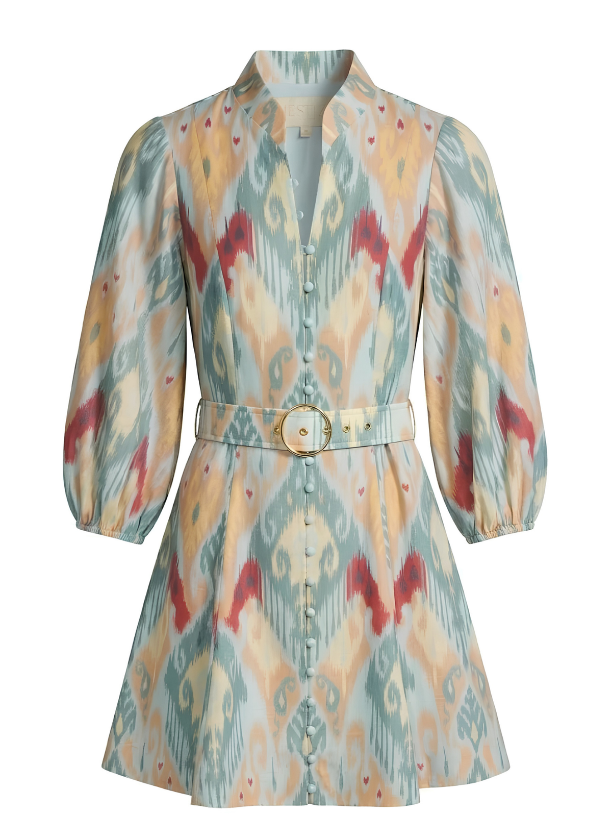 Valencia Mini Dress - Misty Ikat