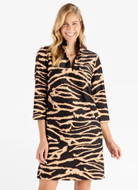 Britt Dress - Modern Zebra Black