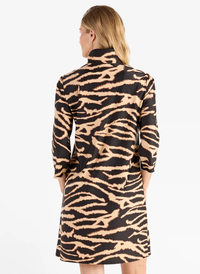 Britt Dress - Modern Zebra Black