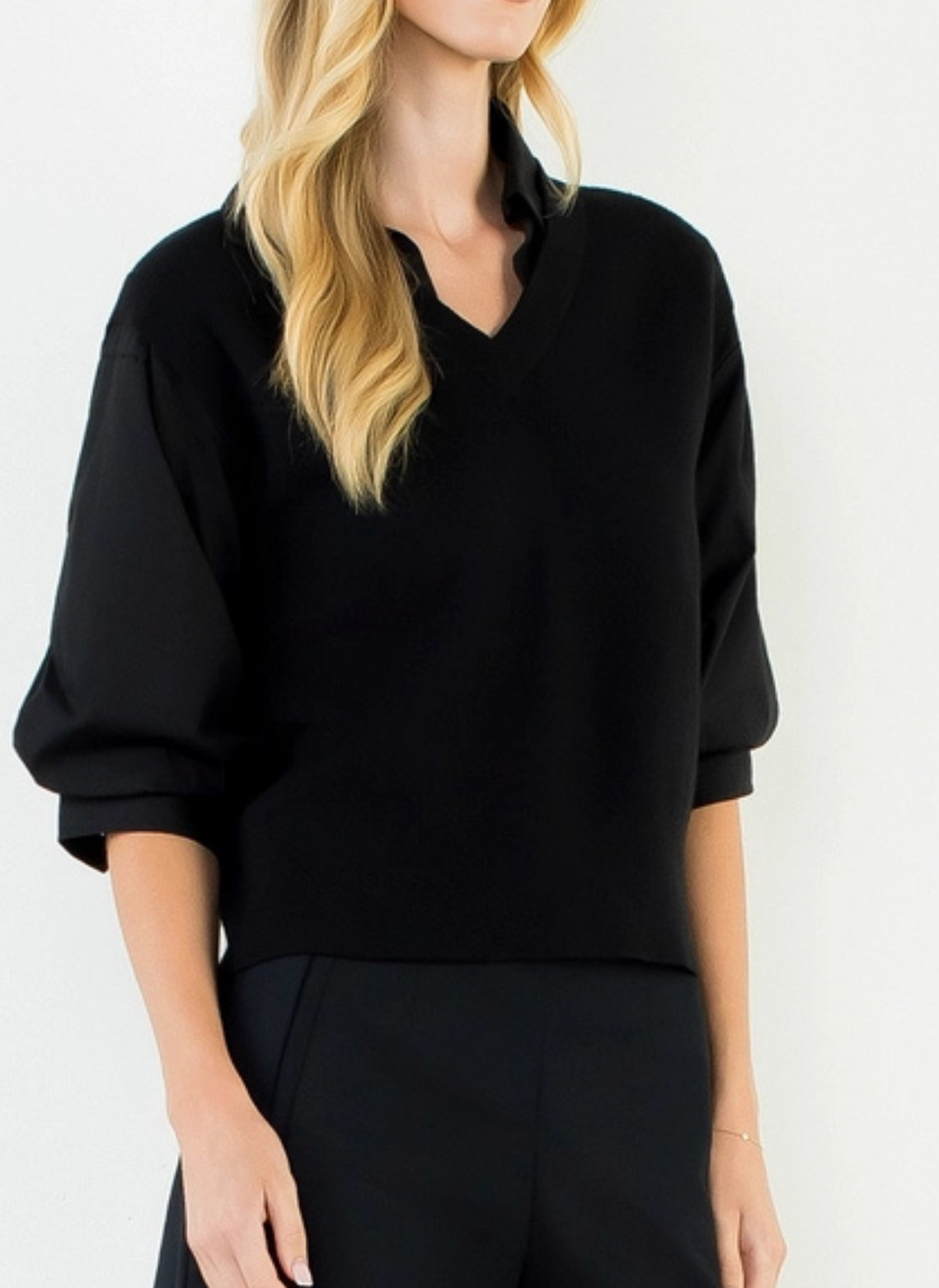 Chase Mixed Media Top