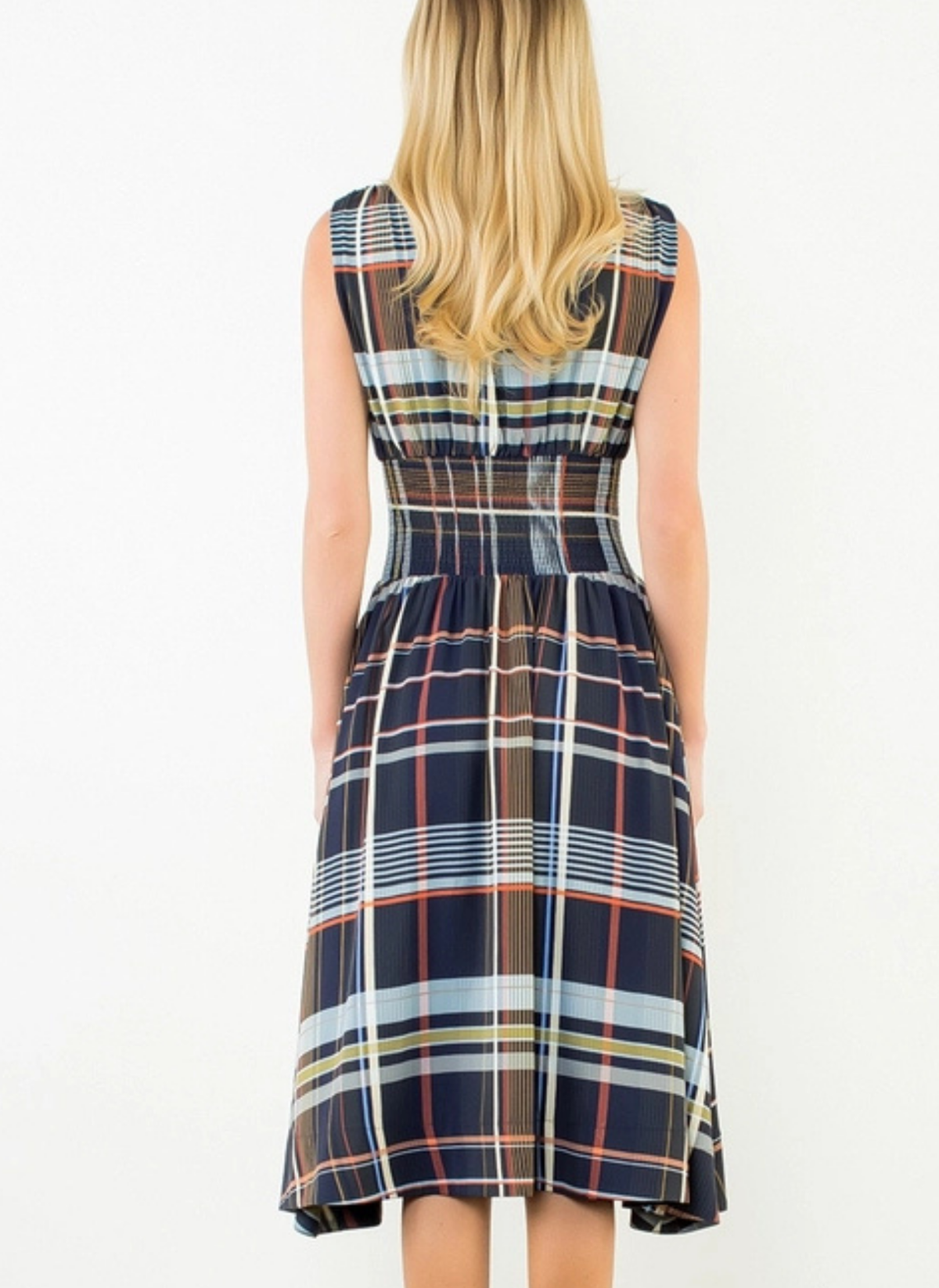Brooks Plaid Zipper Front Dress