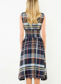 Brooks Plaid Zipper Front Dress