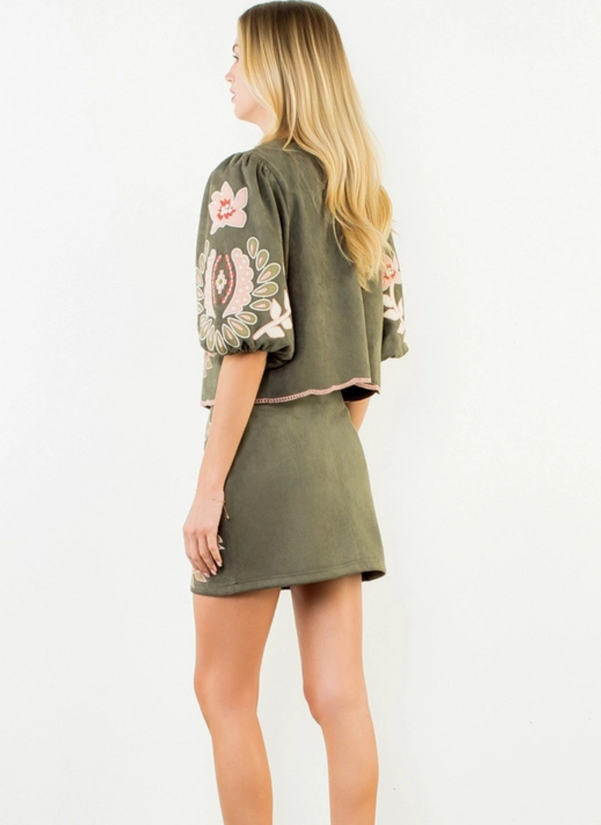 Choosing Texas Suede Skirt Set