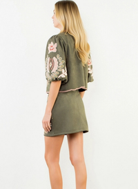 Choosing Texas Suede Skirt Set