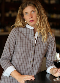 Fontaine Dress - Brown Check