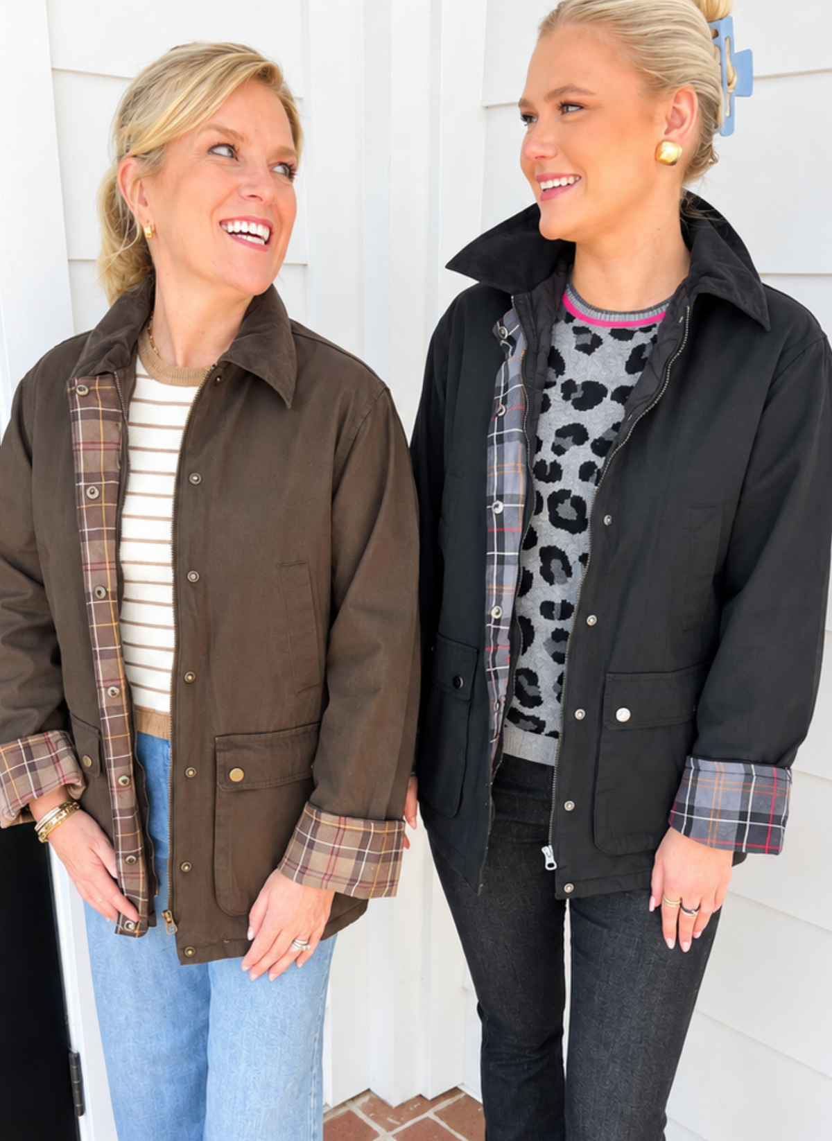 Harrington Plaid Barn Jacket
