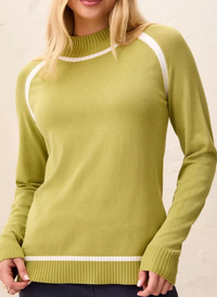 Mock Neck Raglan Sweater