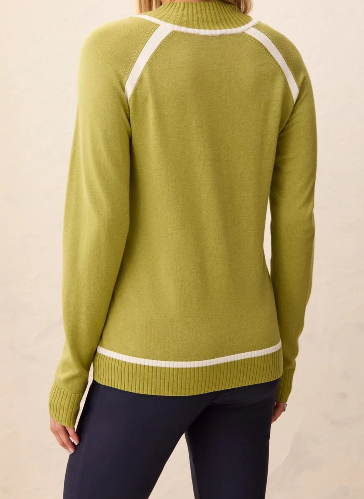 Mock Neck Raglan Sweater