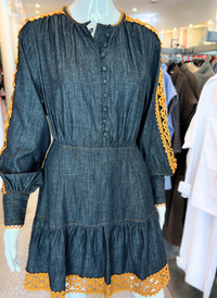 Elora Denim Dress - Blue
