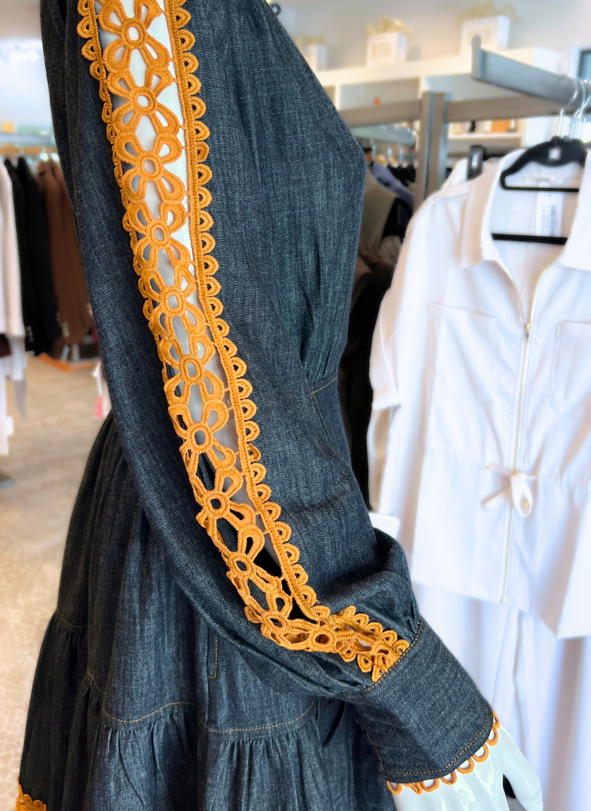 Elora Denim Dress - Blue