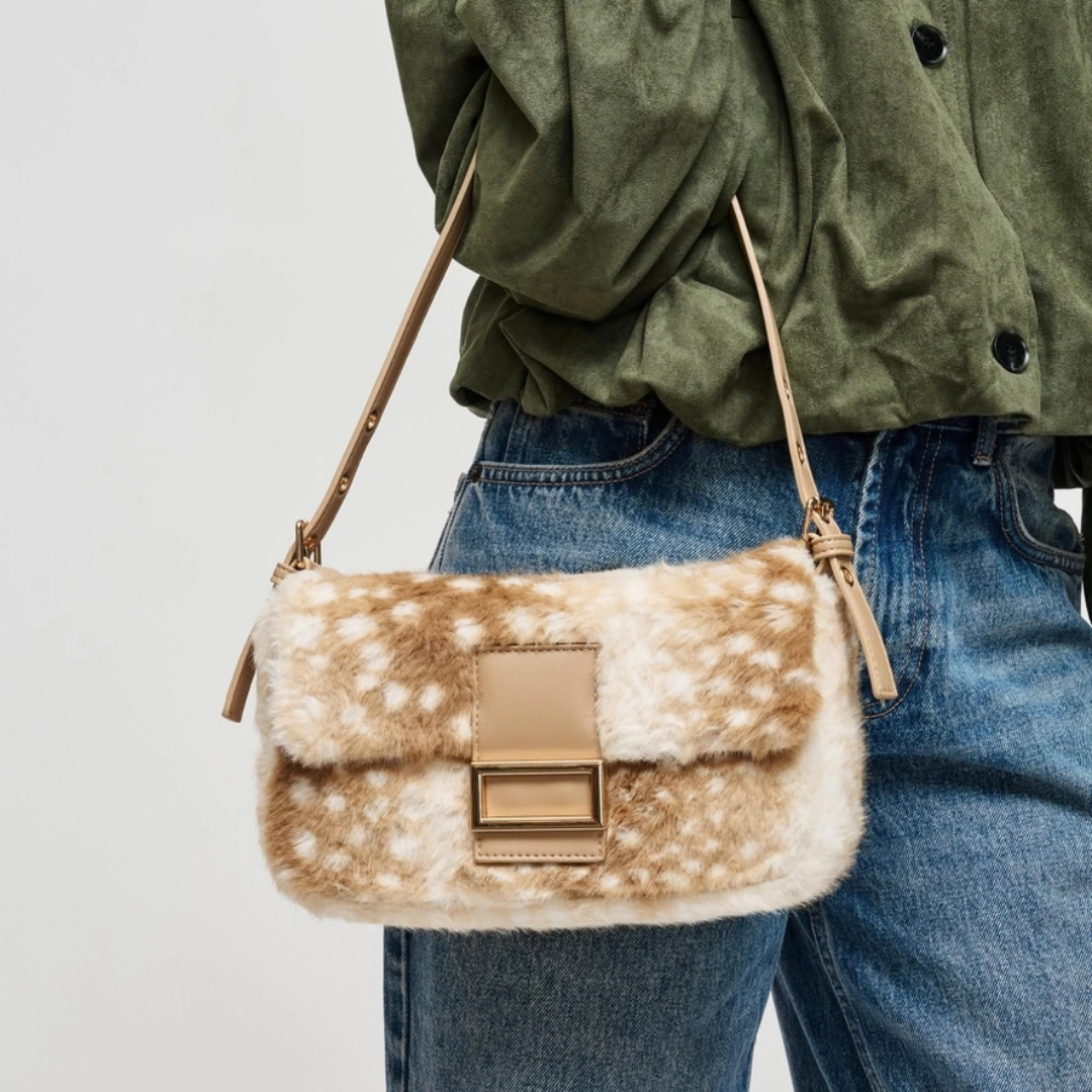 Beverly Faux Fur Crossbody Handbag