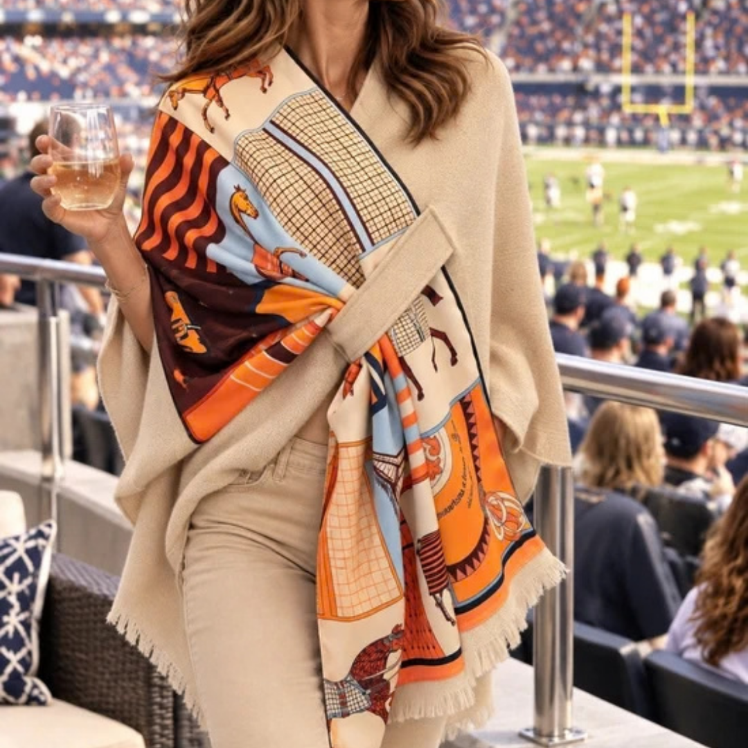 Silk Scarf Pull Through Wrap