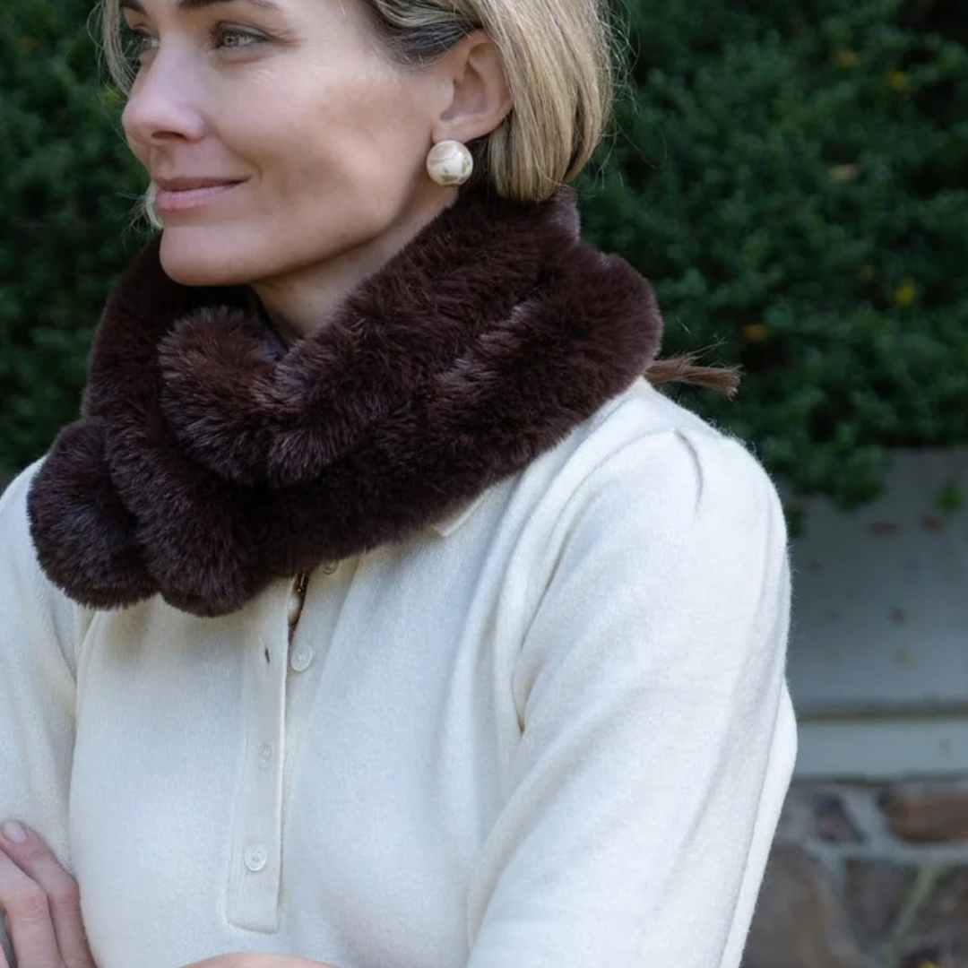 Faux Fur Snood Scarf