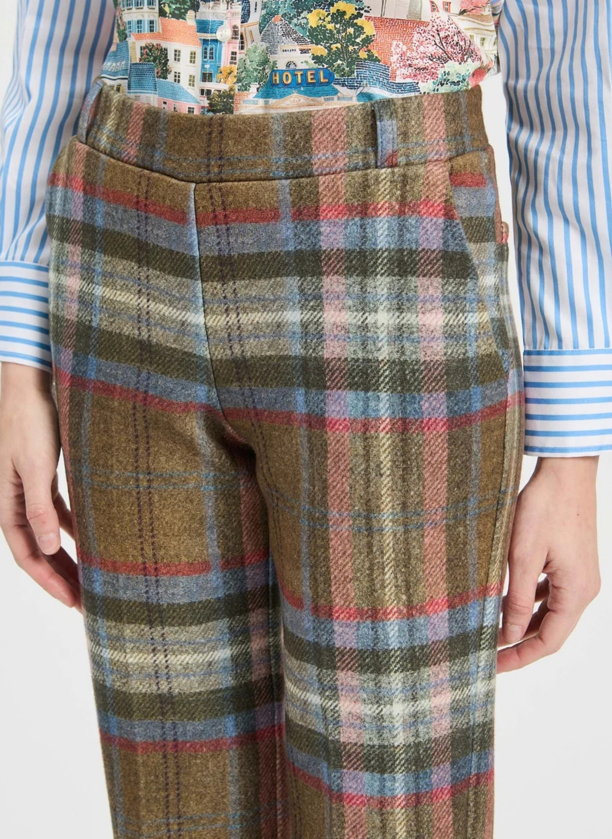 Checked Plaid Pant