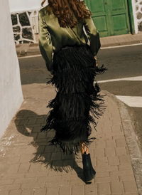 Gracie Fringe Skirt