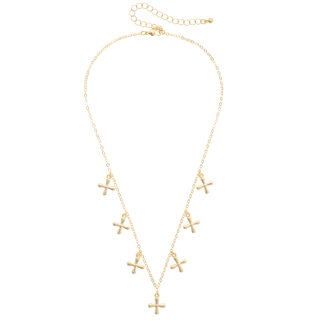 Cross Drip Necklace