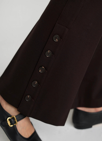 Button Detail Stella Pull-On Flare Pant