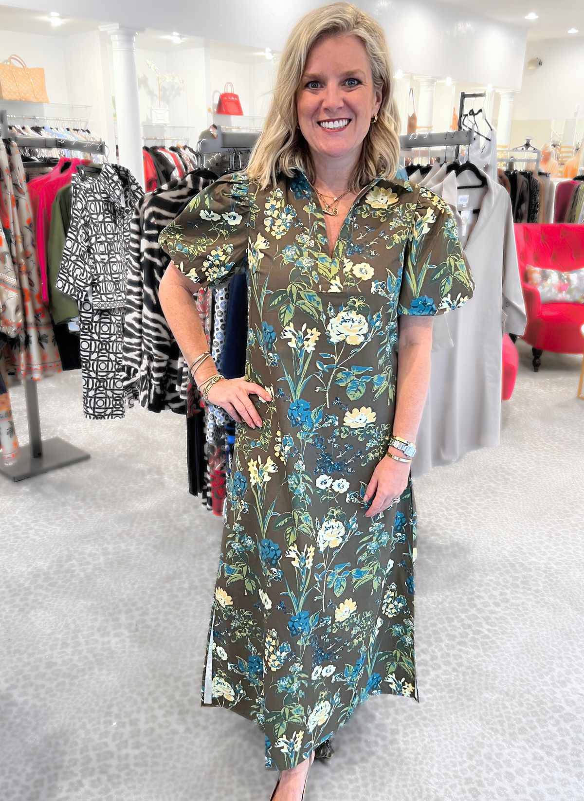 Fall Garden Maxi Dress