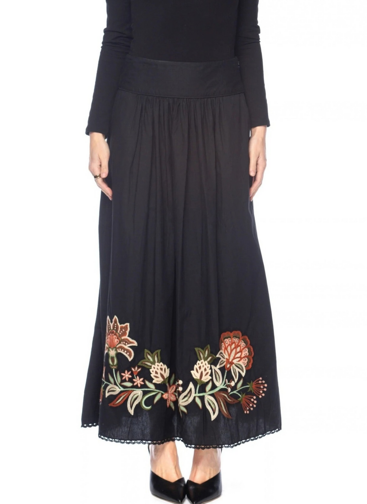 Madonna Stitch Skirt - Obsidian Multi