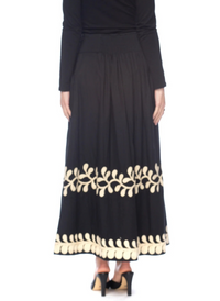 Madonna Stitch Skirt - Onyx + White