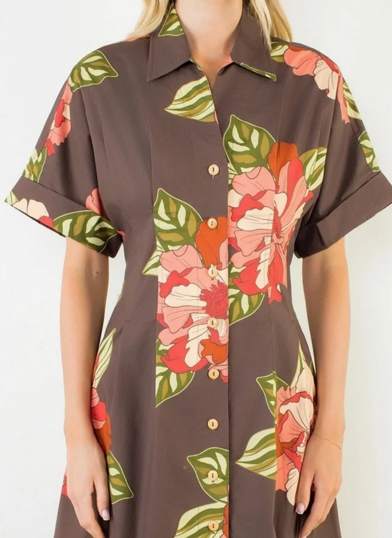 Veronica Floral Midi Dress
