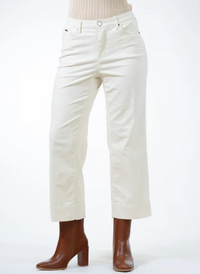 Charlene Wide Crop Corduroy Pant