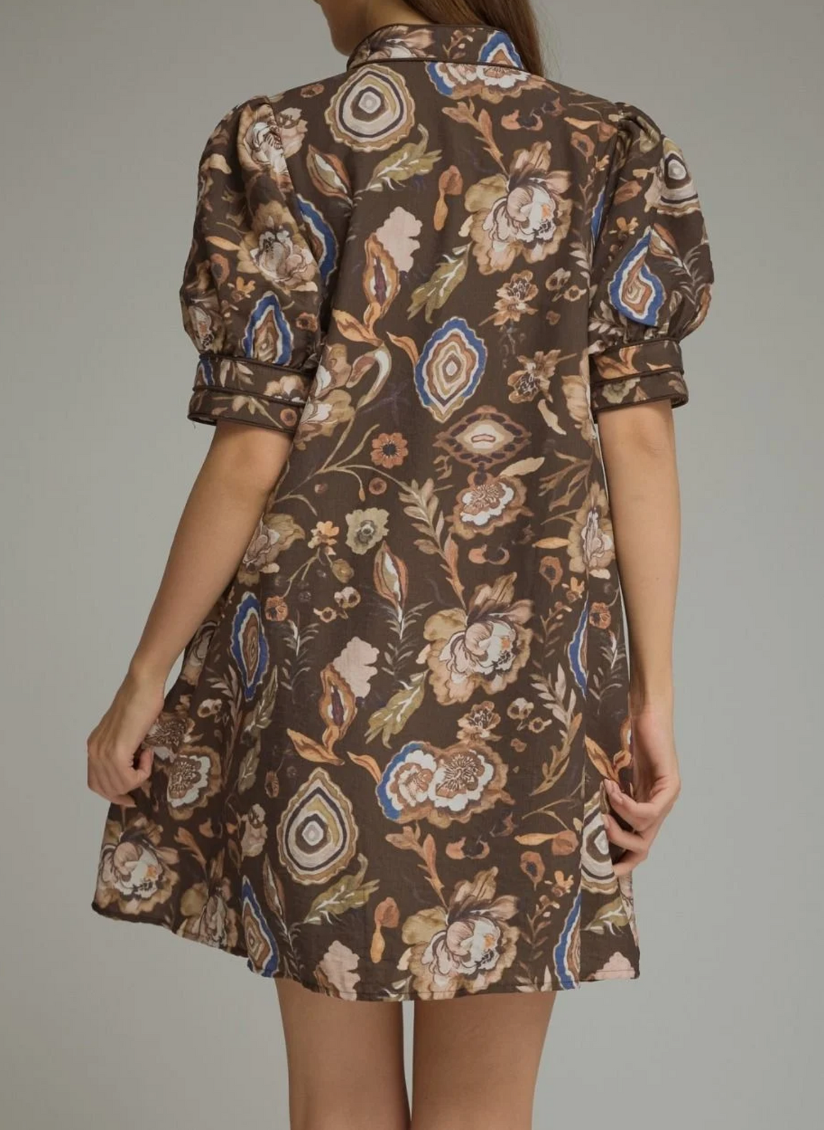 Aster Floral V-Neck Dress
