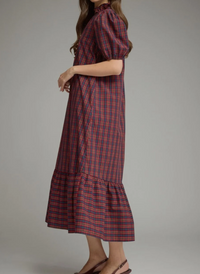 Noel Tartan Midi Dress