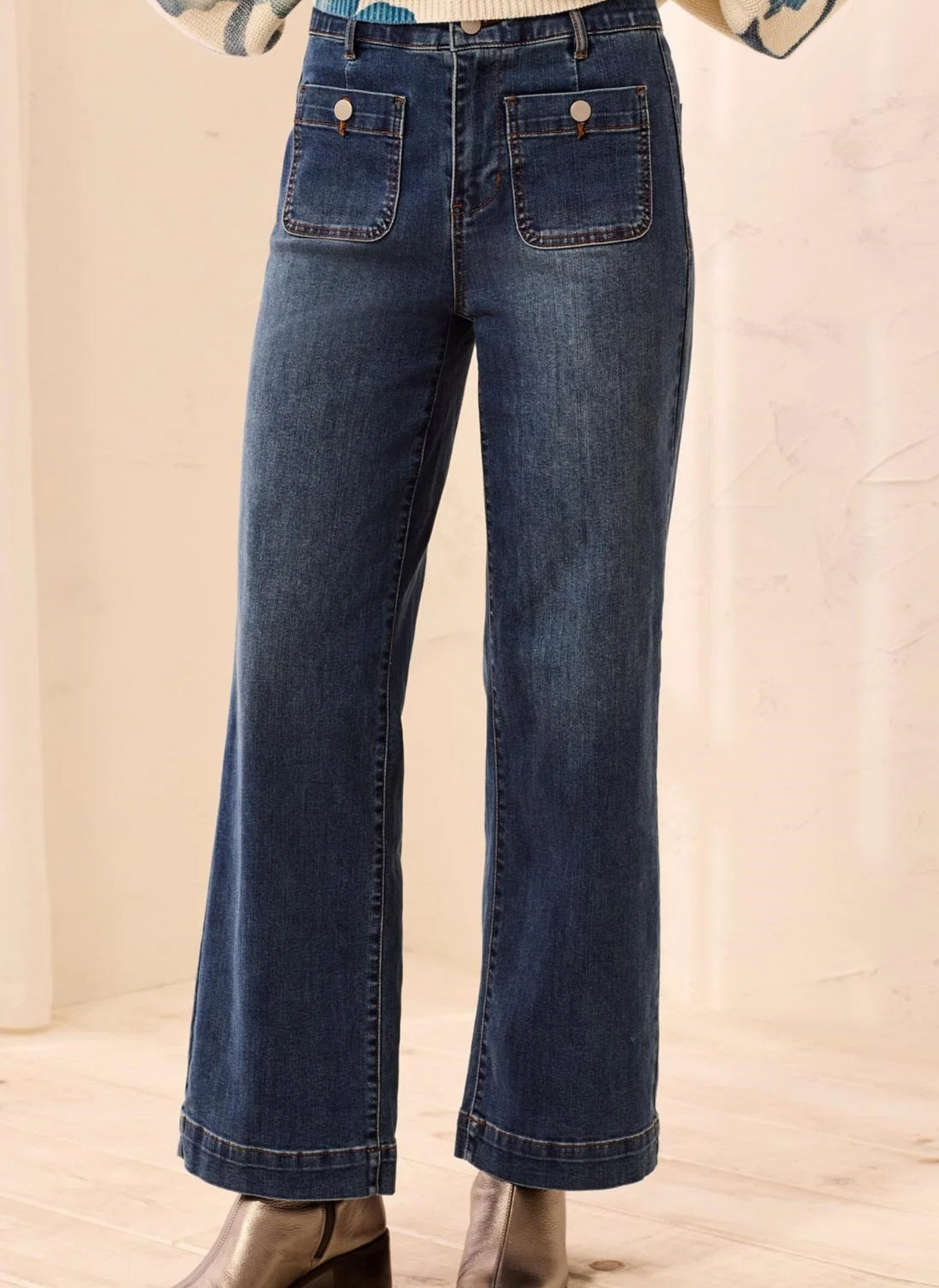 Sophia Straight Ankle Denim Pant