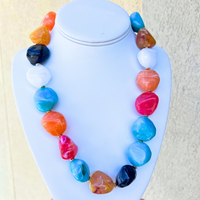 Jane Colorful Acrylic Bead Necklace