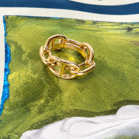 Fancy Link Scarf Ring