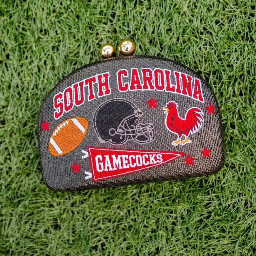 Gameday Embroidered Clutch