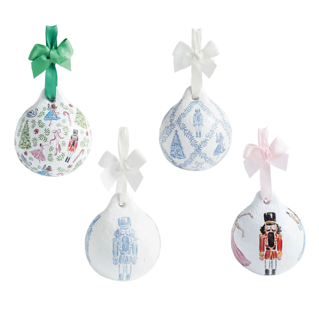 Paper Mache Nutcracker Themed Ornament