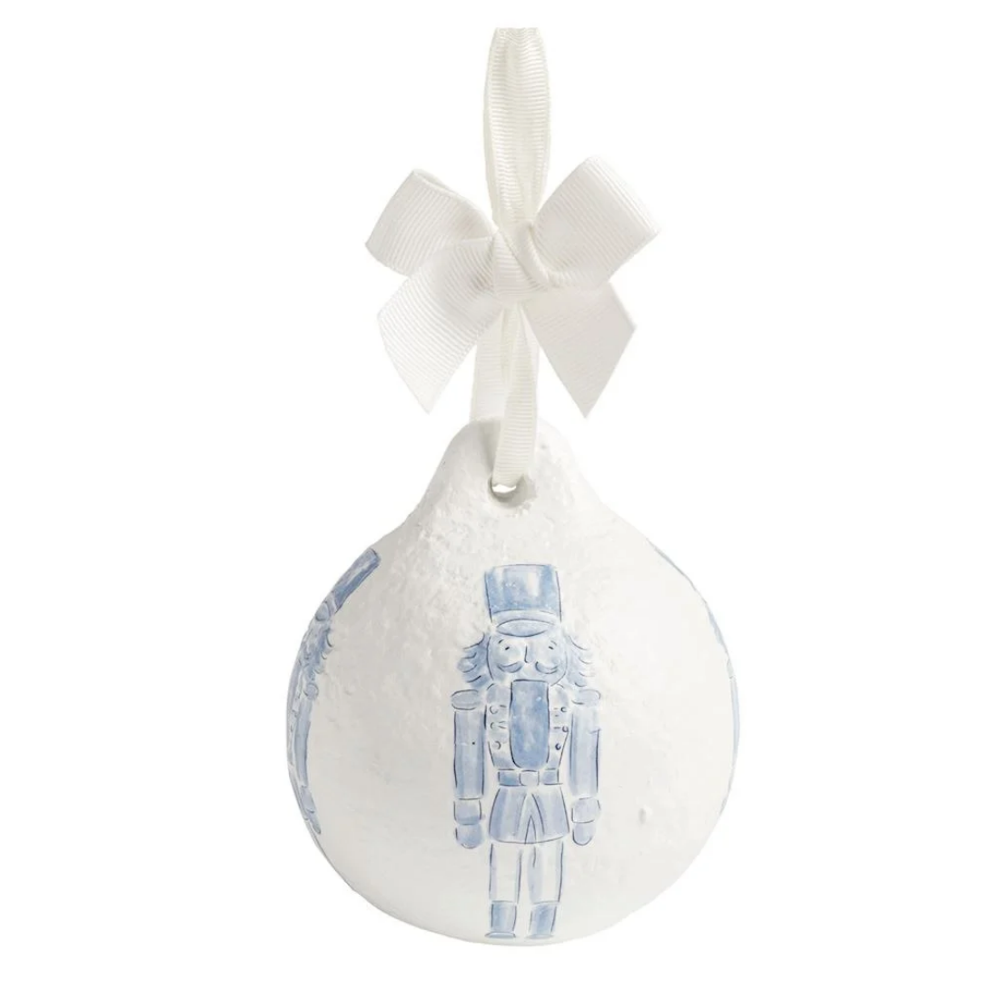 Paper Mache Nutcracker Themed Ornament
